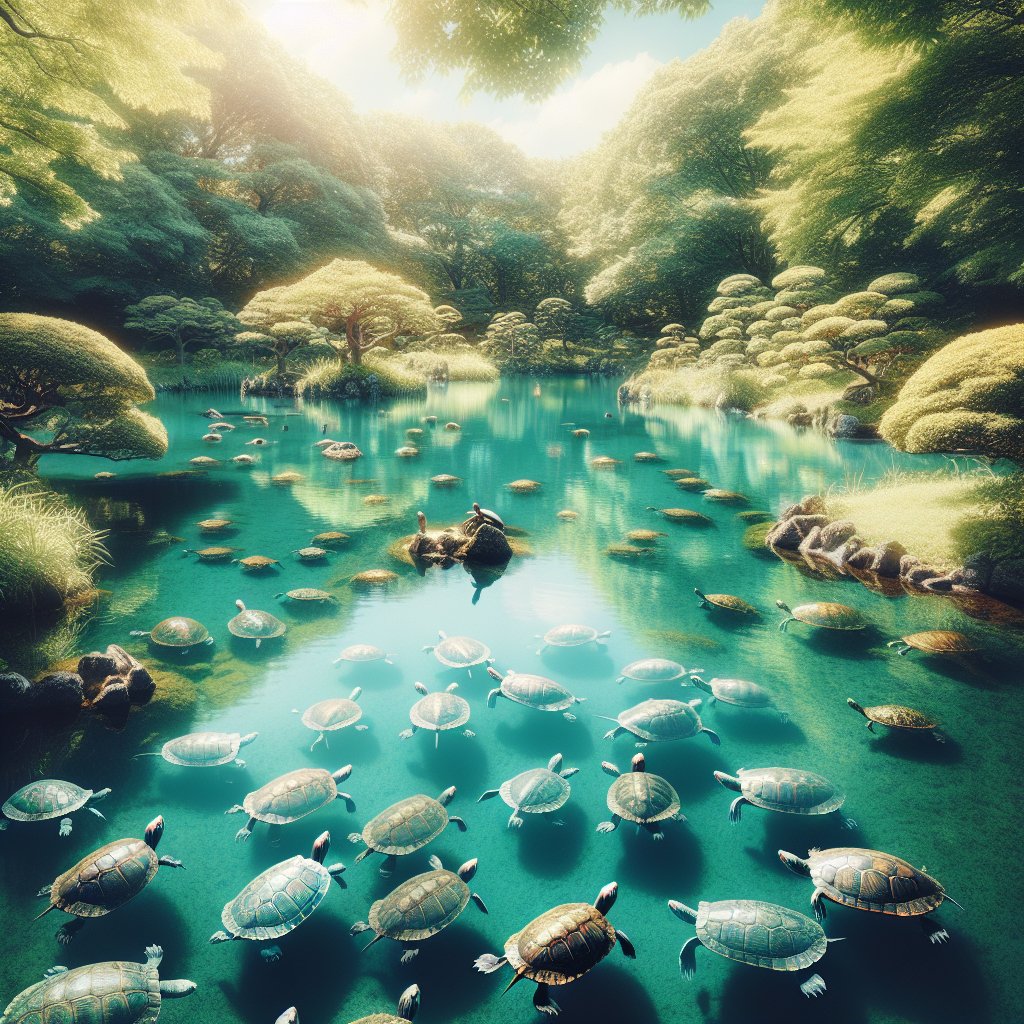 vijver voor schildpadden 