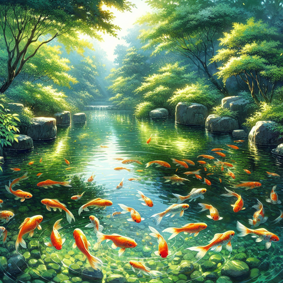 vijver voor goudvissen 