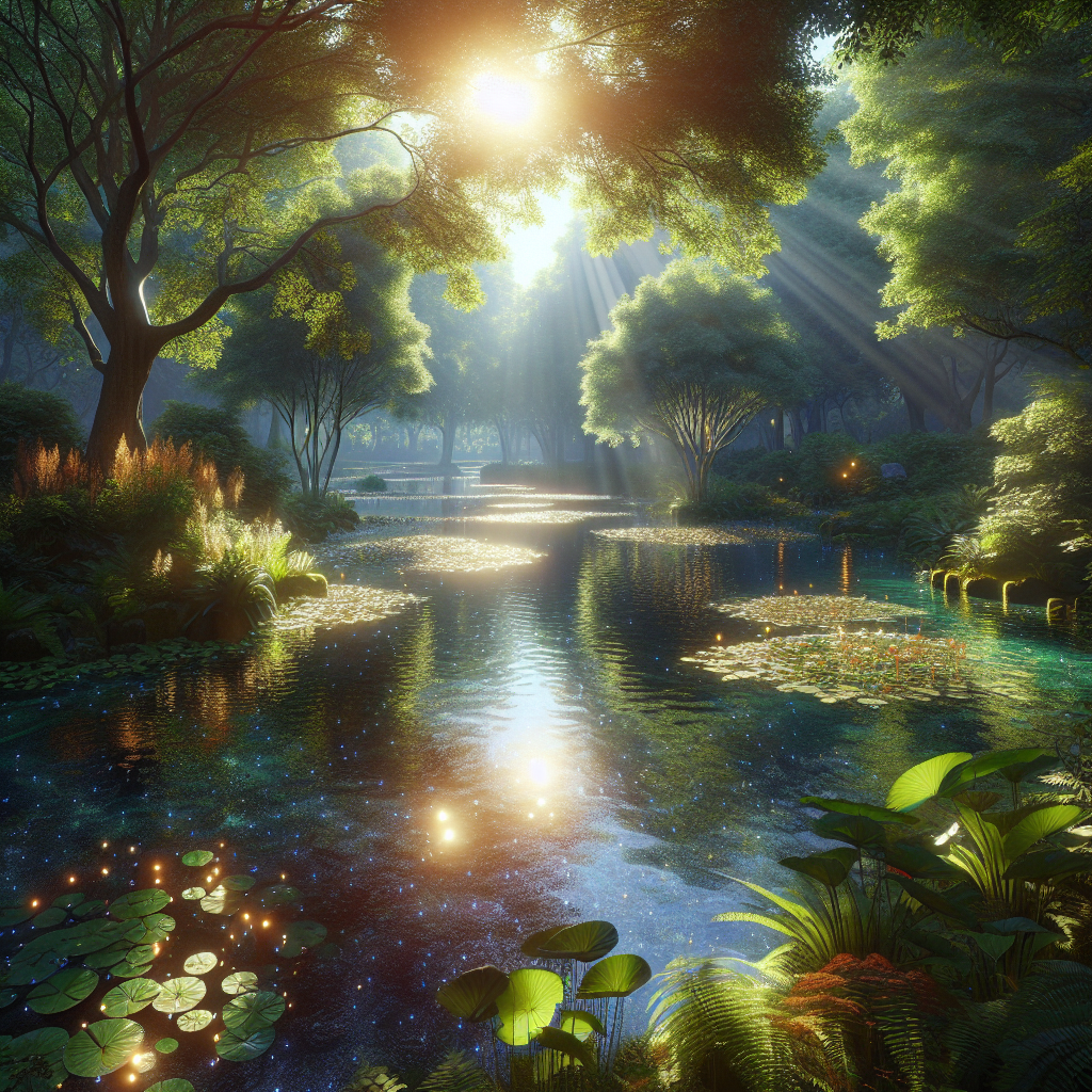 Vijver: Zon of Schaduw? 