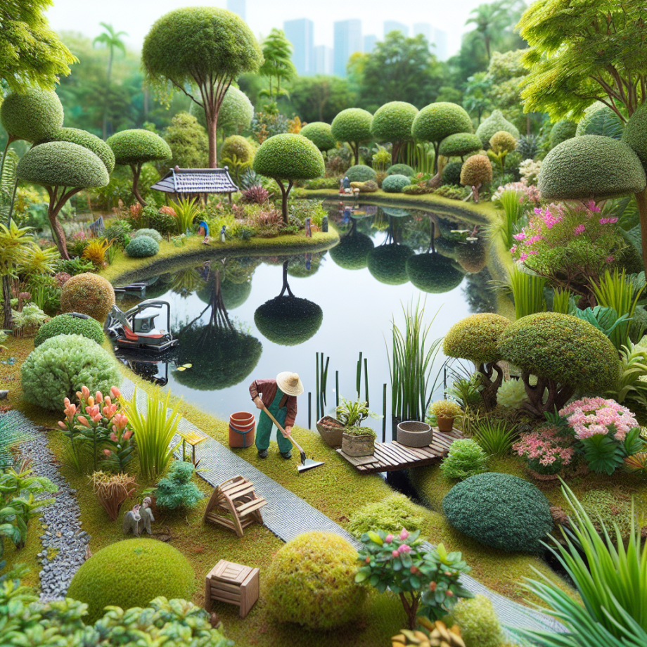 vijver planten snoeien 