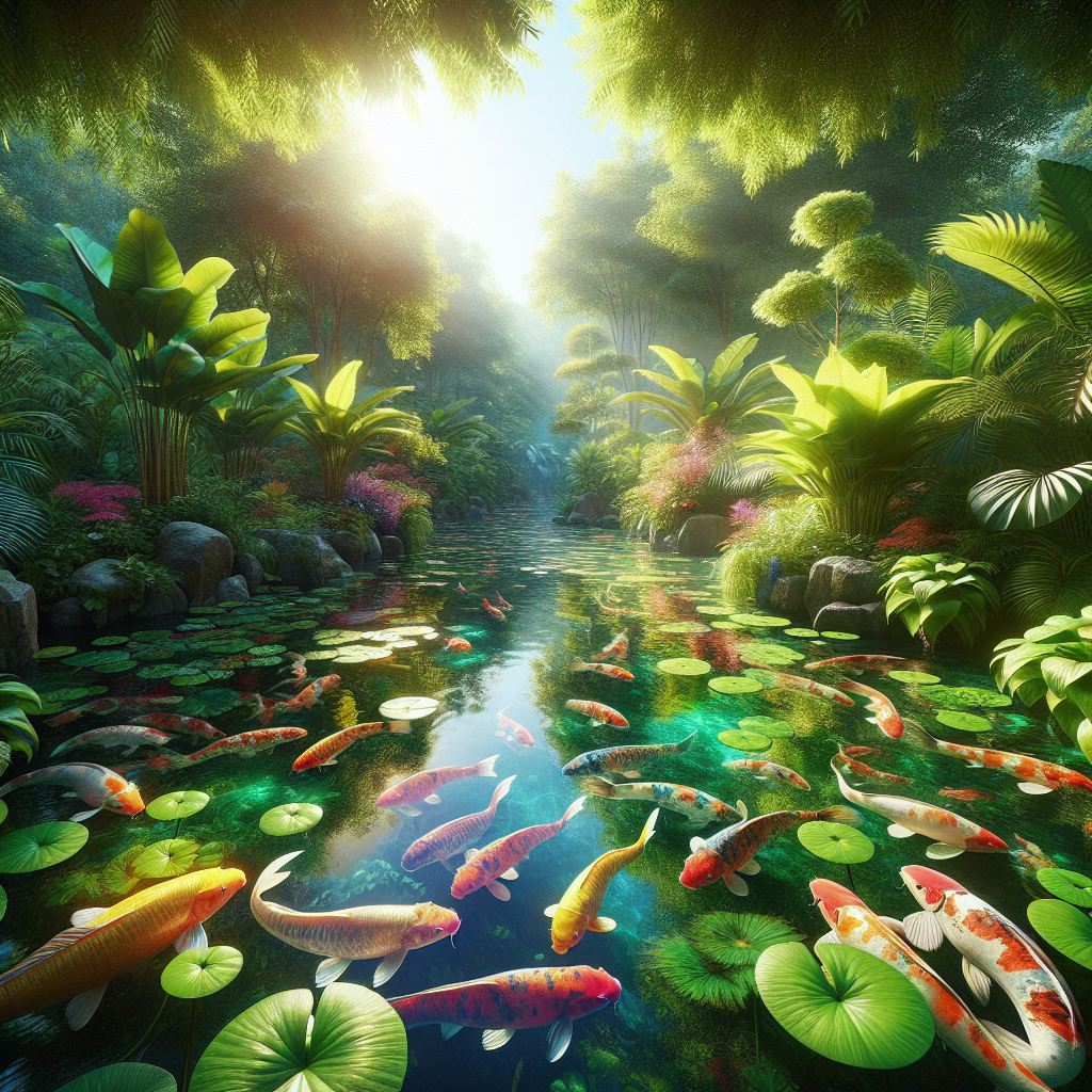 koi vijver planten 