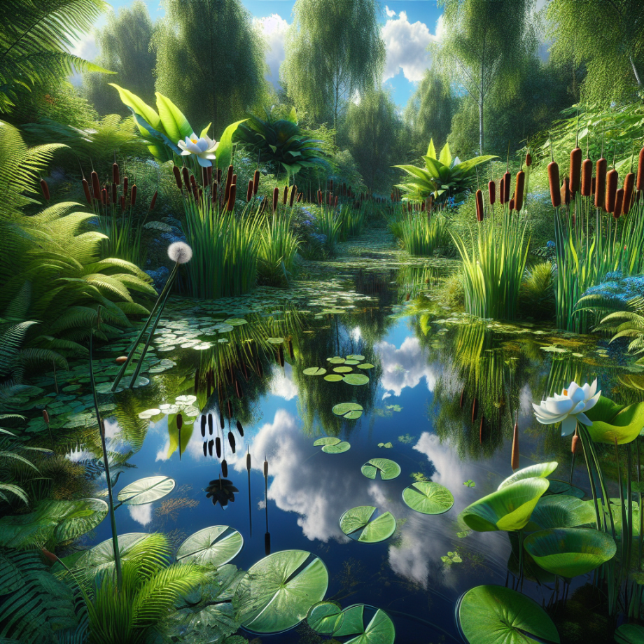 planten naast vijver 